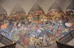 Gigantesco e incrível mural pintado por Diego Rivera no Palácio do Governo, na Cidade do México, capital do país
